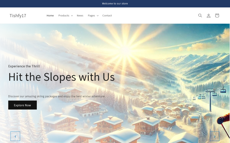 Tishfy17 - Skiën Shopify 2.0-thema