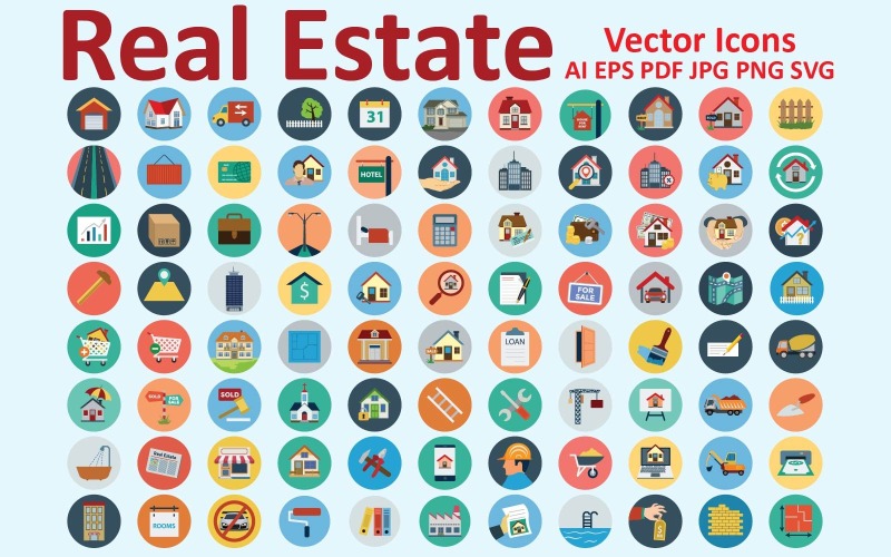 Impactful Real Estate Icons for Effective Marketing and User Engagement