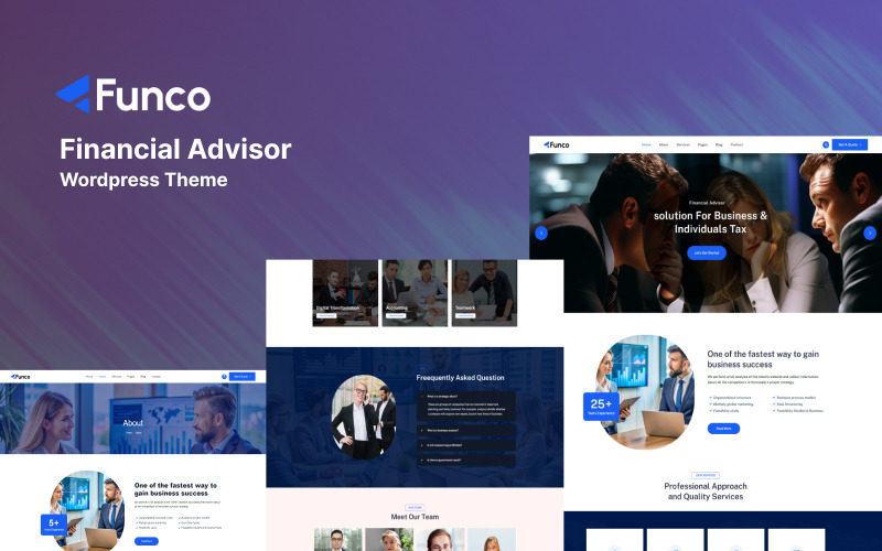 Funco – Thème WordPress pour conseiller financier