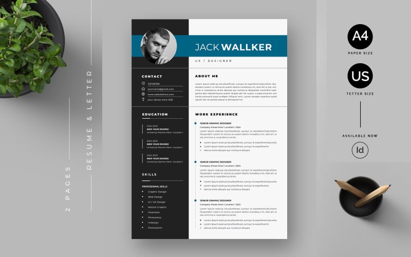 Modern Resume & Cover Letter Template_