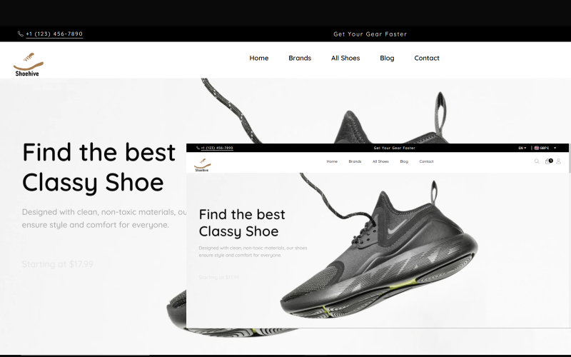 Shoehive - модна тема Shopify 2.0 | Найкраща тема Shopify Shoes