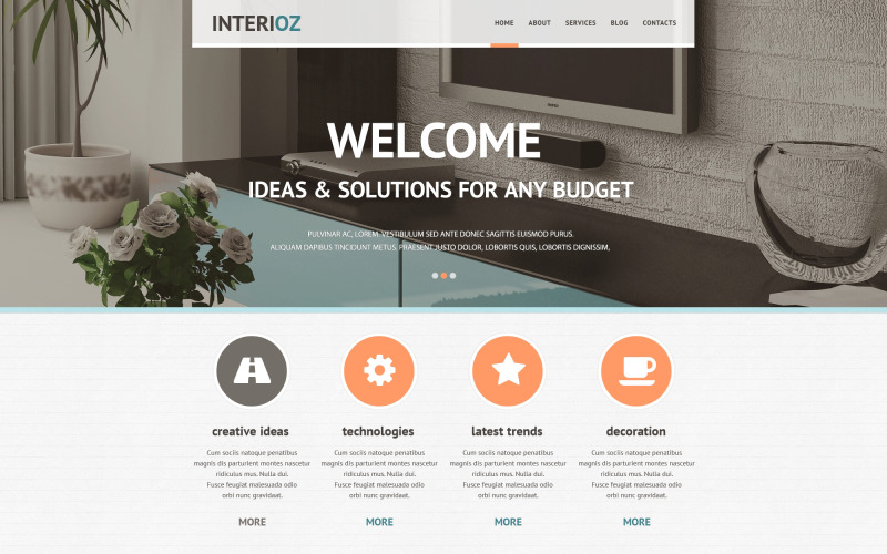 Interieurontwerpbureau Joomla-sjabloon