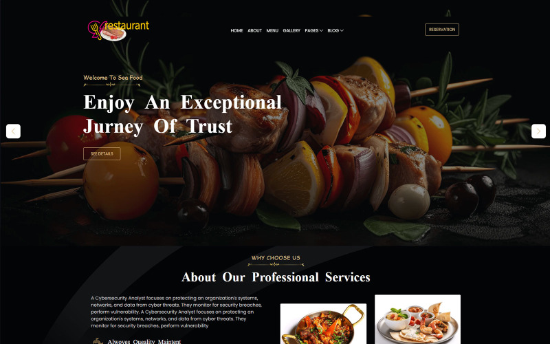 Restaurante - Fast Food e Restaurante HTML Template