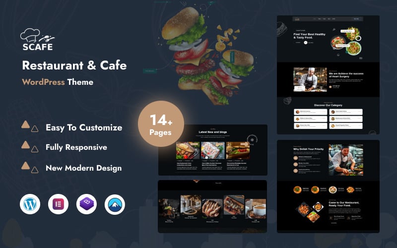 Scafe - Restaurant of café WordPress-thema