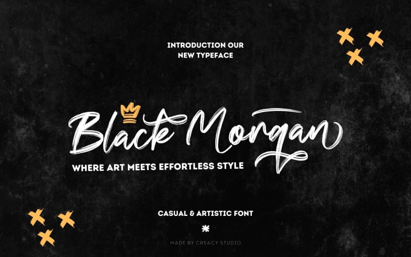 Black Morgan – Moderne Pinselschriftart