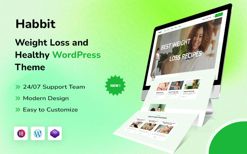 Habbit – Weight Loss Recipes, Fitness & Health Coaching WordPress Theme