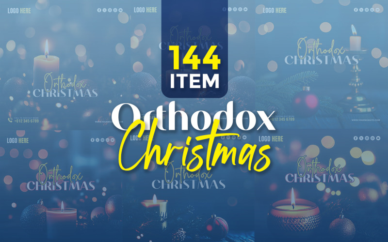 Orthodoxe Kerst Sjabloonbundel