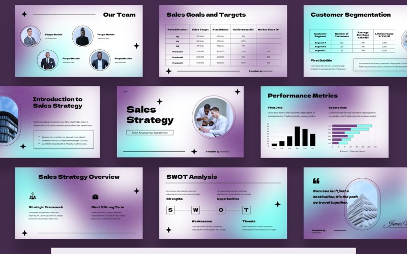 Modello di presentazione della strategia di vendita