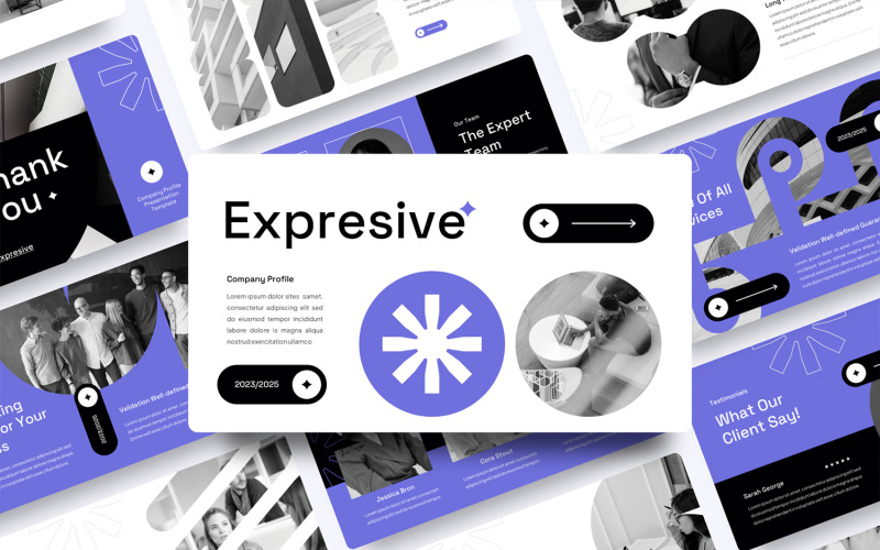 Expresive - Creative Company Profile PowerPoint Template