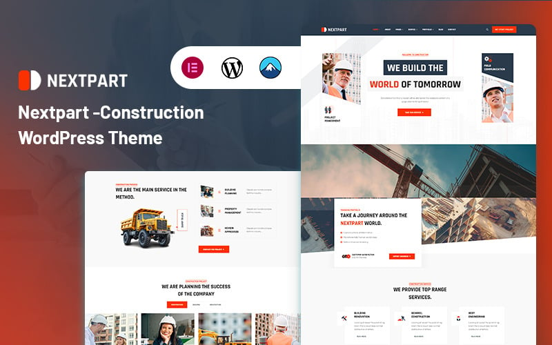 Nextpart - Tema de WordPress para la construcción