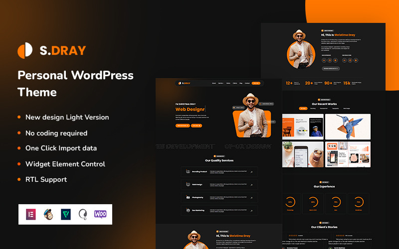 Sdary - Tema WordPress personale