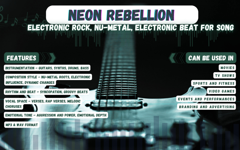 Neon Rebellion - Rock eletrônico, nu-metal, batida eletrônica para música