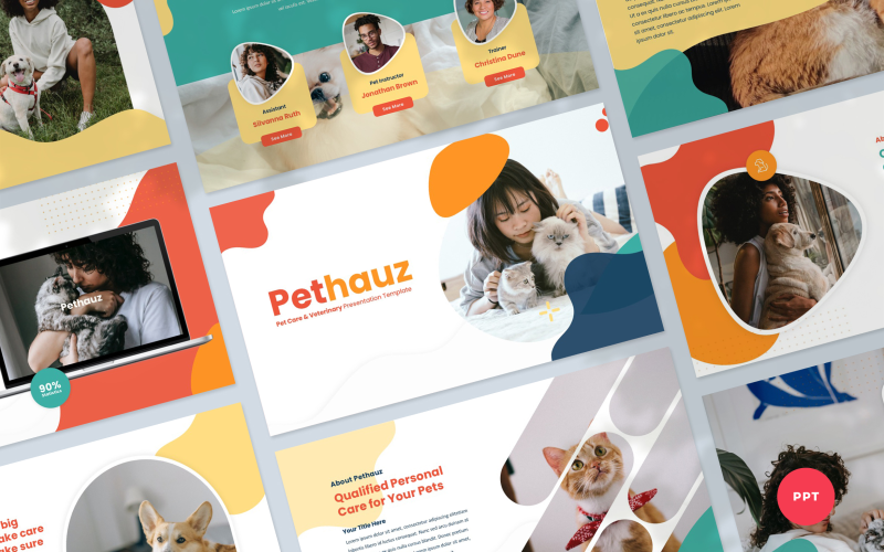 Pethauz - Pet Care Presentation PowerPoint Template