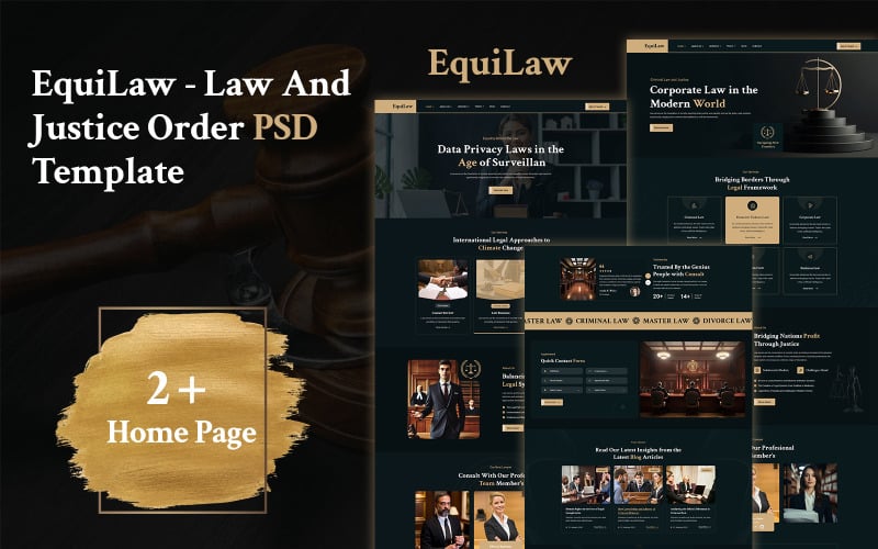 EquiLaw - Plantilla PSD de orden de ley y justicia