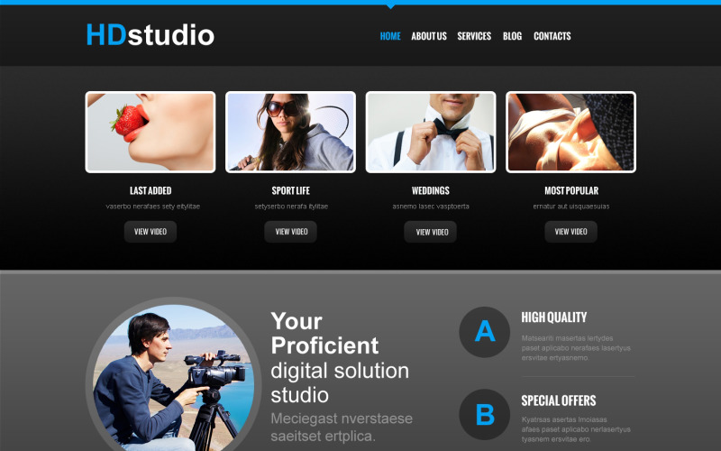 Modello Joomla reattivo di Photo Studio