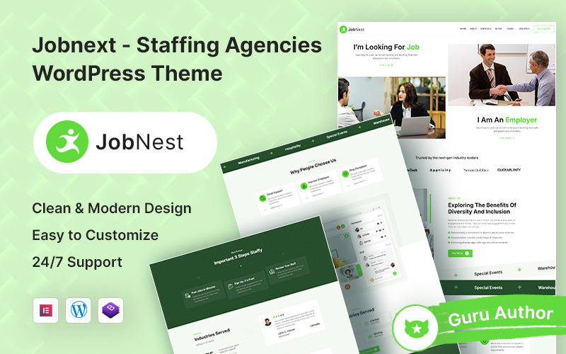 Jobnest – Állástáblázat és aukciók WordPress téma