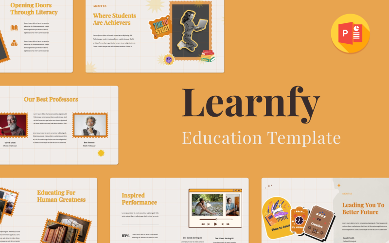 Learnify- Education Шаблон презентації PowerPoint