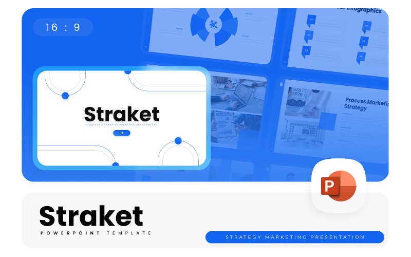 Straket – Modelo de PowerPoint de Estratégia de Marketing