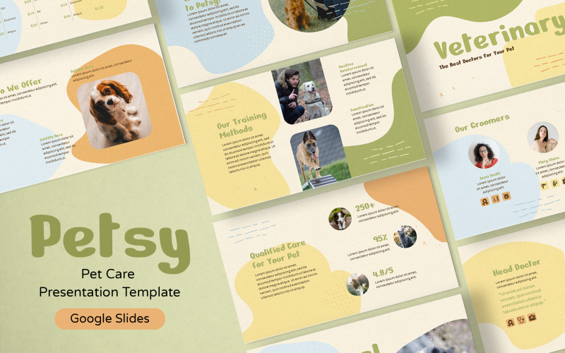 Petsy - Pat Care Google Slides-presentatie