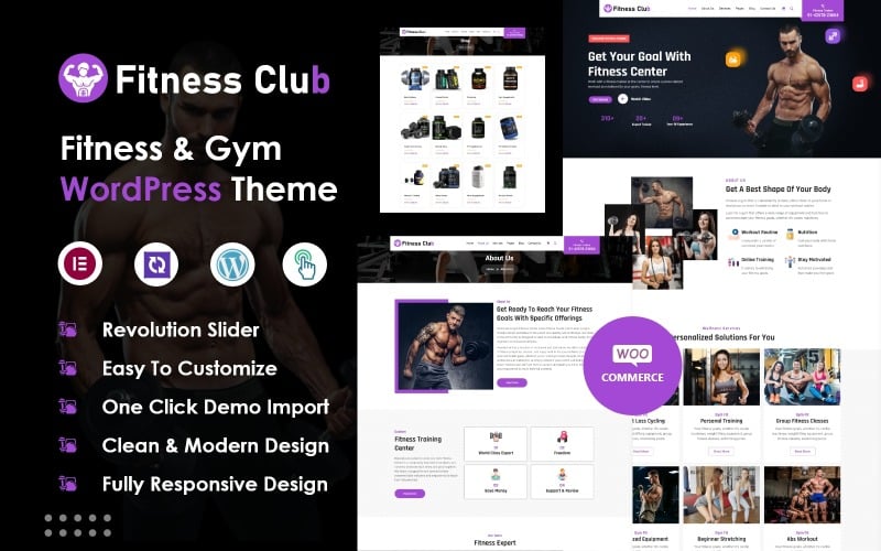 Fitness i siłownia Elementor WordPress Theme