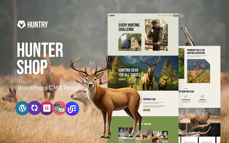 Huntry – Mehrzweck-WordPress-Elementor-Theme für Jagdclubs