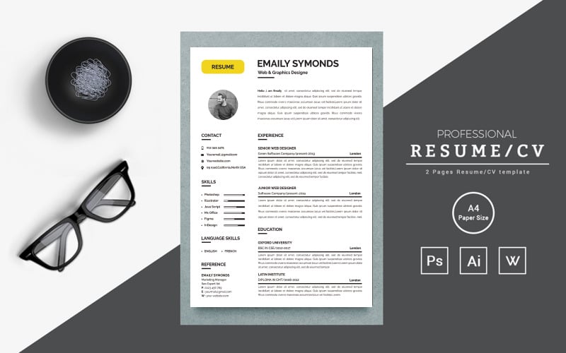 Minimal Creative resume template