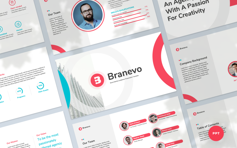 Brand Identity Guidelines PowerPoint Template