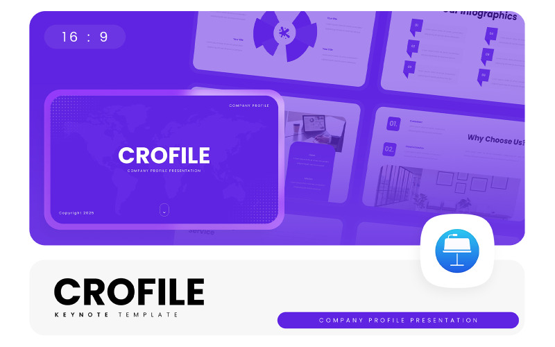 Crofile – Modèle de présentation de profil d'entreprise