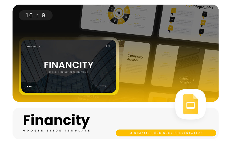 Financity – Plantilla de Google Slides para perfil de empresa