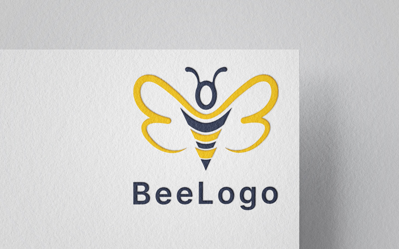 Bee logo template design.