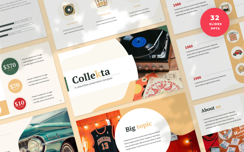 Collectables Presentation PowerPoint Templates