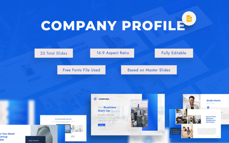 Compana - Профиль компании Презентация Google Slides