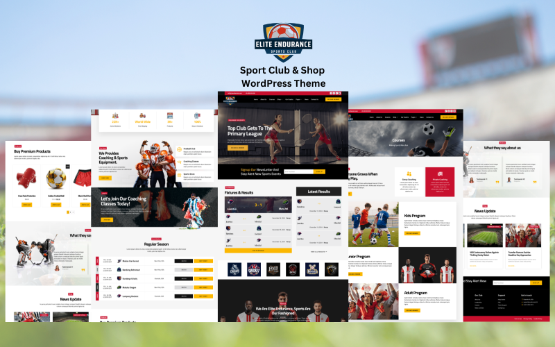 Elite Endurance - Sports Coaching och Sports Shop WordPress Theme