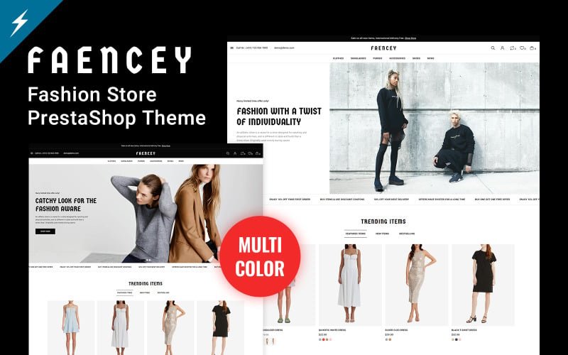 Faencey - Fashion and Clothing Store Prestashop Theme