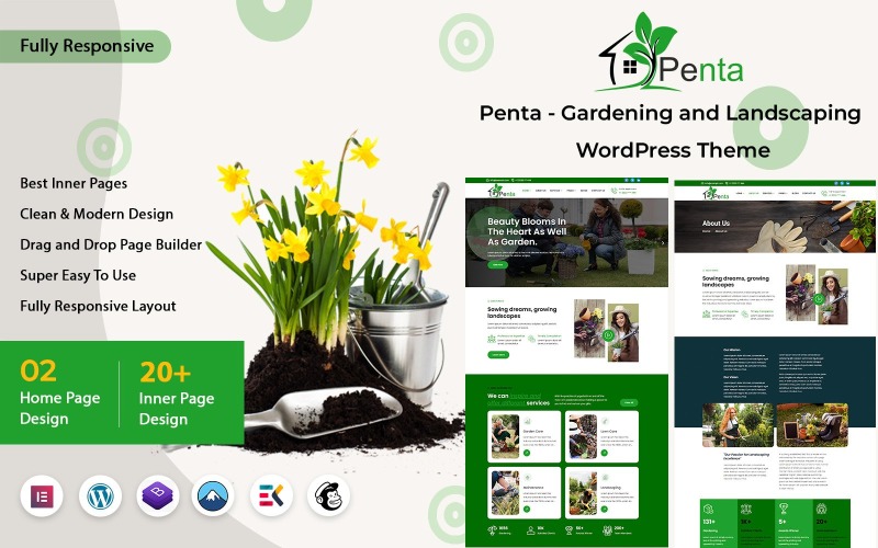 Penta – WordPress-Theme für Garten- und Landschaftsbau