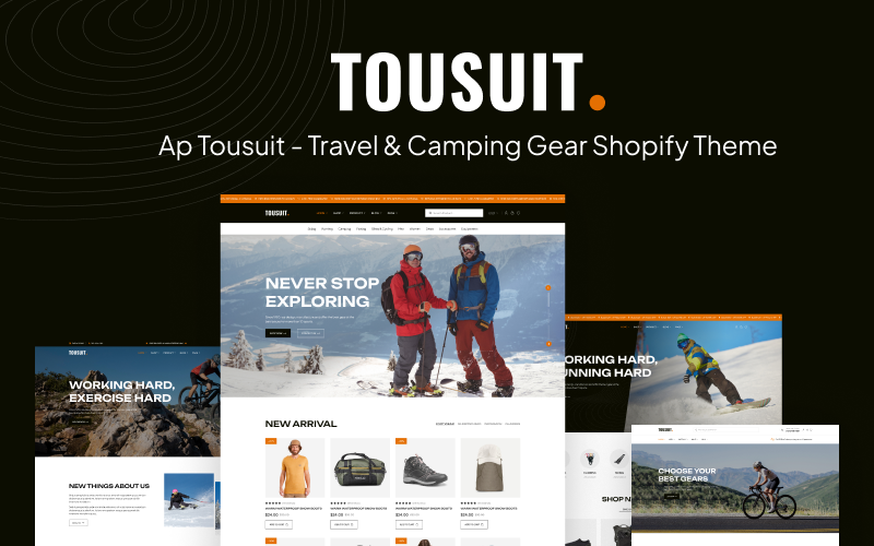 Ap Tousuit - Seyahat ve Kamp Ekipmanları Shopify Teması