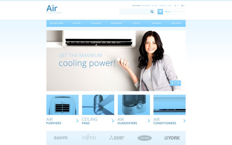 Air Conditioners 线上购物 Theme