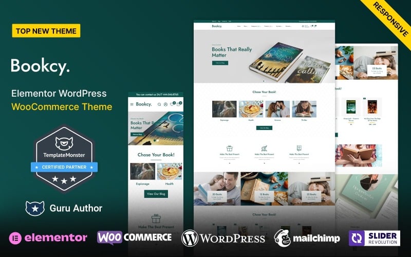 Bookcy - Book Shop and Stationary Store WooCommerce Theme