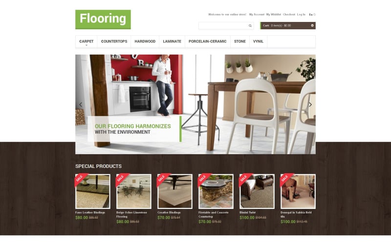 Thème Magento pour Flooring Store