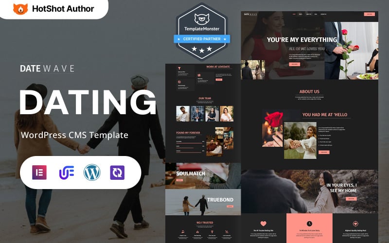 Date Wave - Dating Platform And Matchmaking WordPress Elementor Theme