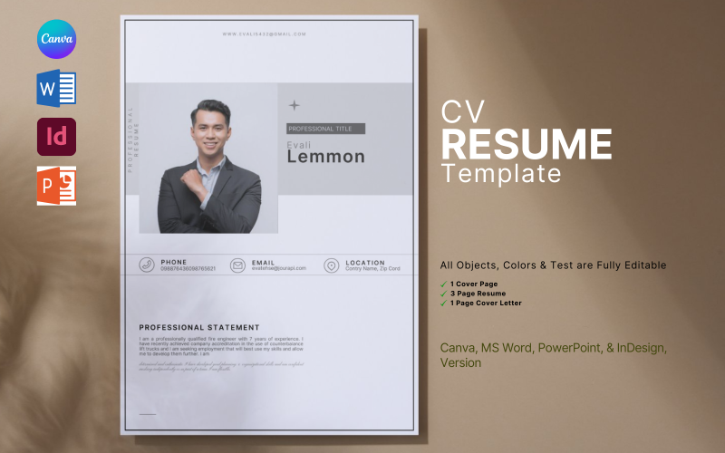 Resume / Cover Letter Template.