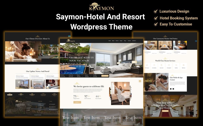 Saymon - Hotel en Resort WordPress-thema