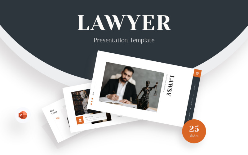 Lawsy-Avukat PowerPoint Sunum Şablonu