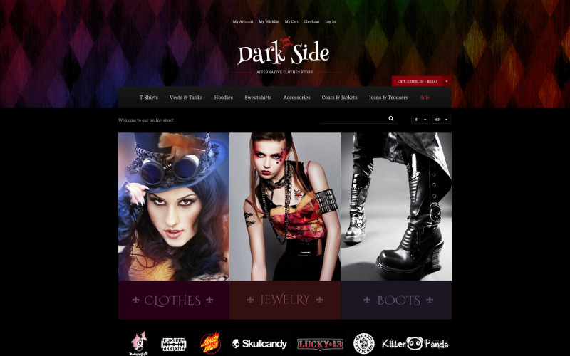 Motyw Dark Side Magento