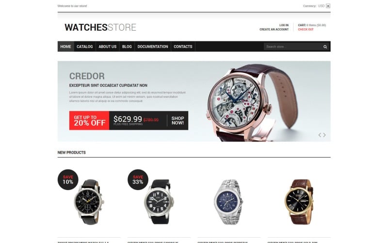 Watches 响应 Shopify Theme