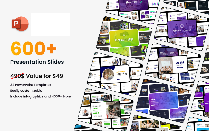 650+ Powerpoint Slides Bundle