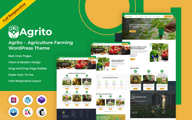 Agrito - Agriculture Farming WordPress Theme