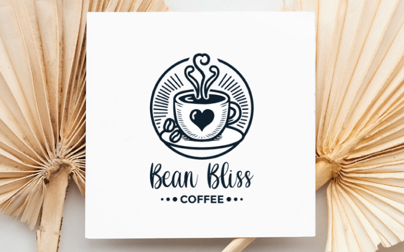 Modern Bean Bliss Logo for Cafes and Restaurants