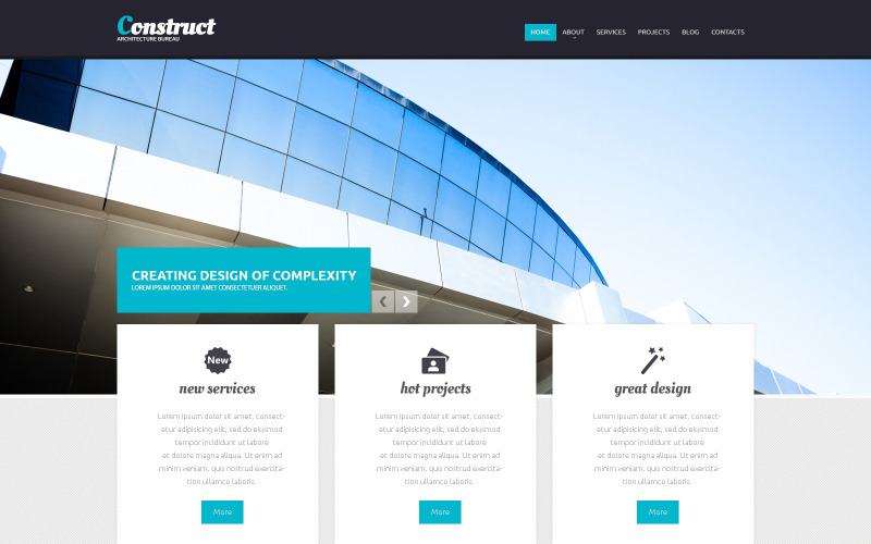 Architektur Responsive Drupal Vorlage