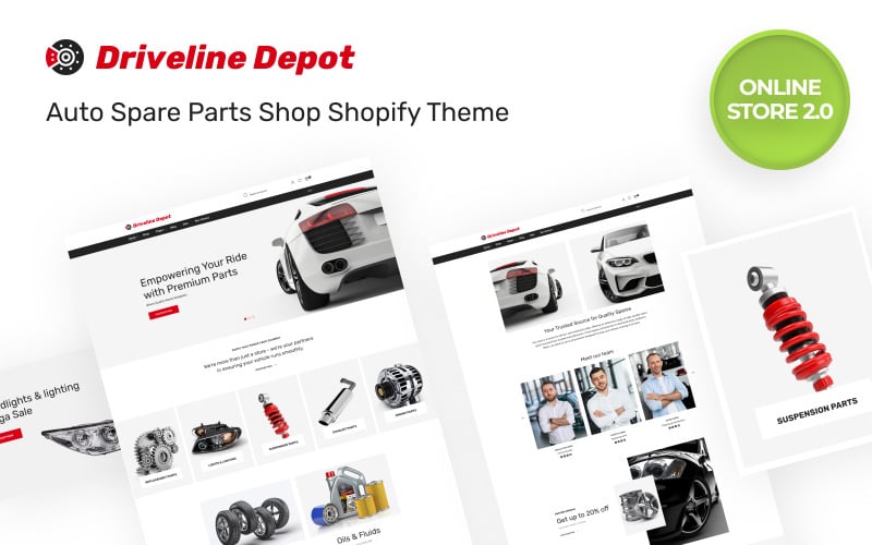 driveine Depot -汽车购物商店在线2的反应主题.0